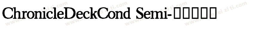 ChronicleDeckCond Semi字体转换